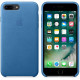 Чехол Apple Leather Case для iPhone 8 Plus/7 Plus Sea Blue (MMYH2ZM/A)