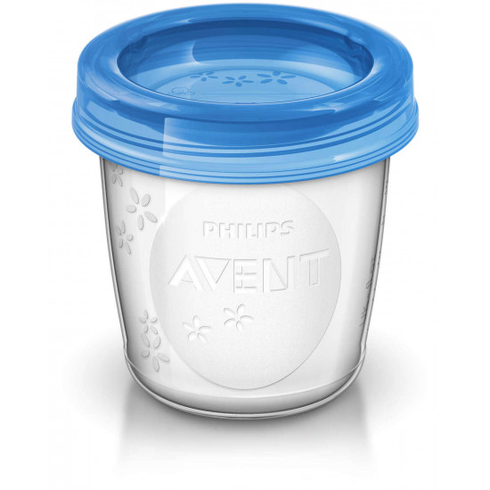 Containers for storage of AVENT (SCF618/10) breast milk