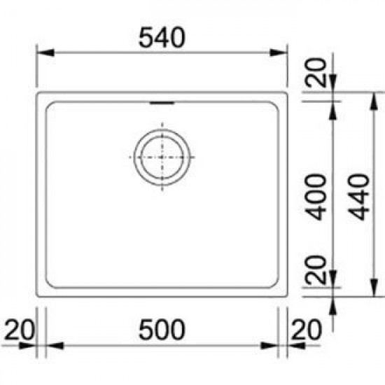 Кухонна мийка Franke KBG 110-50 Онікс (125.0459.025)