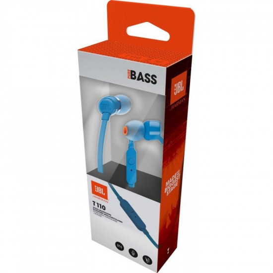 JBL T110 Blue earphones (JBLT110BLU)