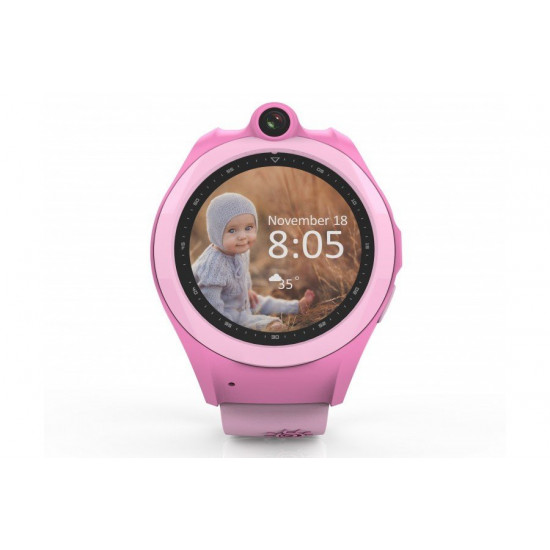 Children's watch phones with the GPS GOGPS ME K19 tracker pink (K19PK)