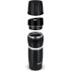 Lamart thermos black with a white band of 0.48 l (LT4052)