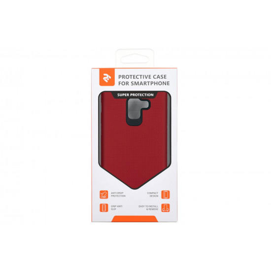 Cover 2E for Galaxy A8 2018 (A530) Triangle Red