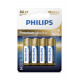 Батарейка Philips Premium Alkaline AA BLI 4 (LR6M4B/10)