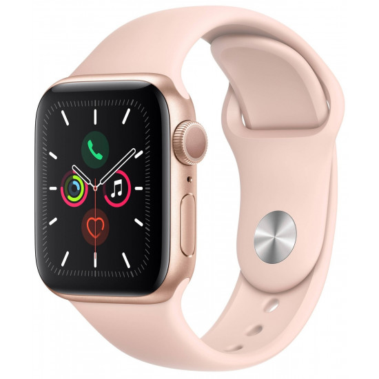 Смарт-годинник Apple Watch Series 5 GPS 40mm Gold Aluminium Case with Pink Sand Sport Band