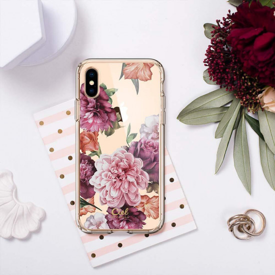 Чехол Spigen для iPhone X/Xs CYRILL Cecile Rose Floral