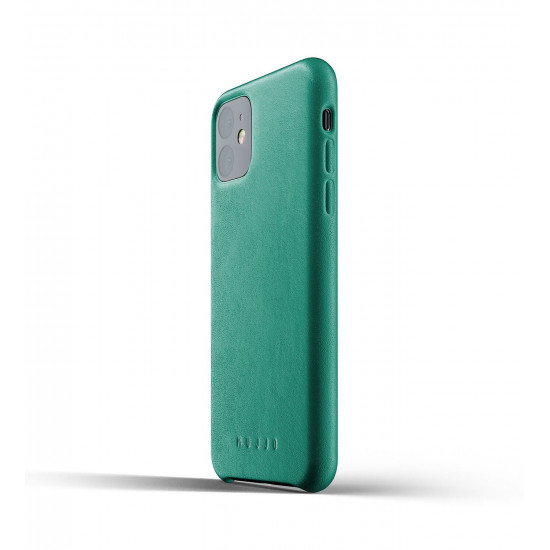 MUJJO cover for Apple iPhone 11 Full Leather Alpine Green