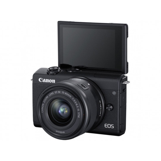 CANON EOS M200 camera + 15-45mm IS STM Black (3699C027)