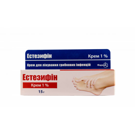 Estezifin cream for treatment of a fungal infection of 1%, 15 g