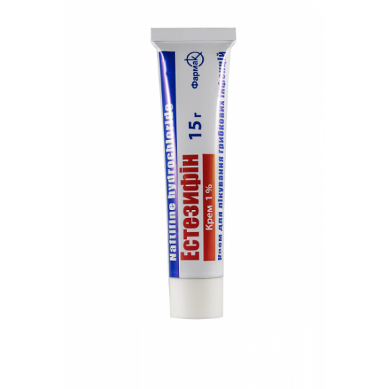 Estezifin cream for treatment of a fungal infection of 1%, 15 g