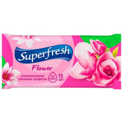 Superfresh Flower серветки, 15 шт.