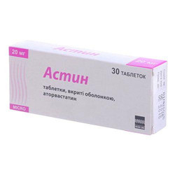 Astin of 20 mg No. 30 of a tablet