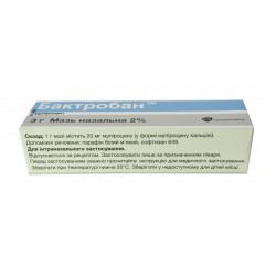 Baktroban ointment on 2%, 3 g