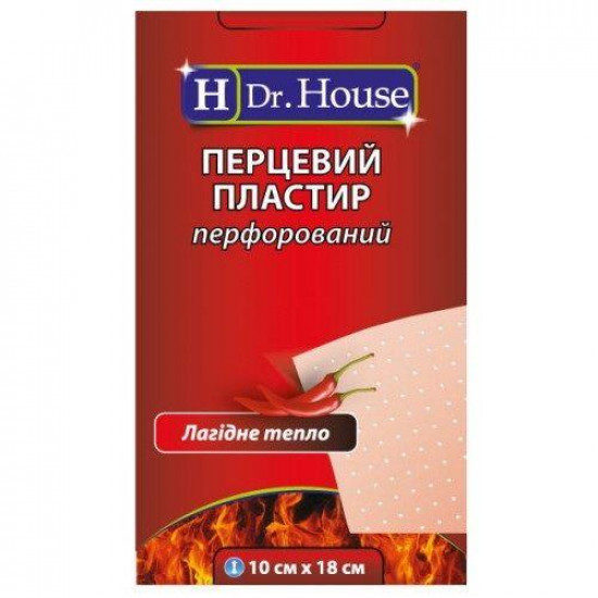 Adhesive plaster of H Dr.House of 10х18 cm pepper