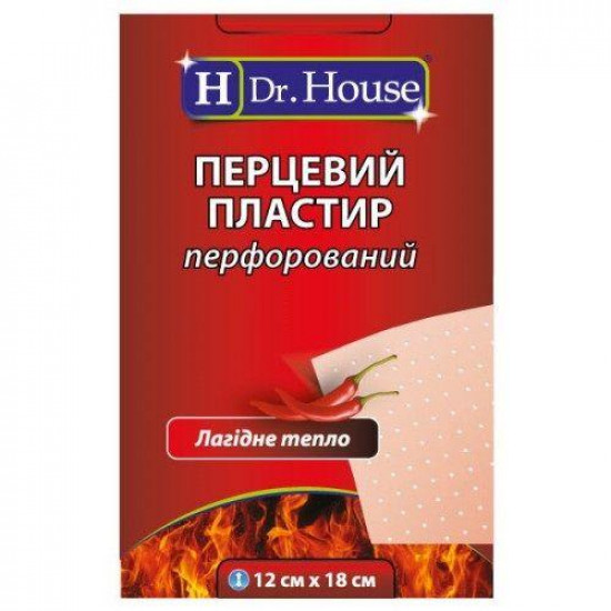 Adhesive plaster of H Dr.House of 12х18 cm pepper