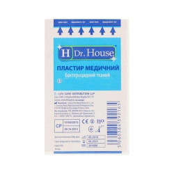 Adhesive plaster of H Dr.House of bactericidal fabric 6х10 cm