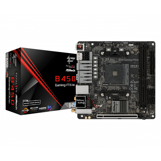 Материнская плата ASRock B450 GAMING-ITX/AC