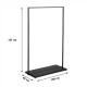 Clothes rack Fenster Quadro 2D Black 147?100?40