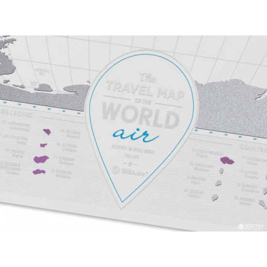 Скретч-карта світу 1DEA.me Travel Map AIR World (AW)