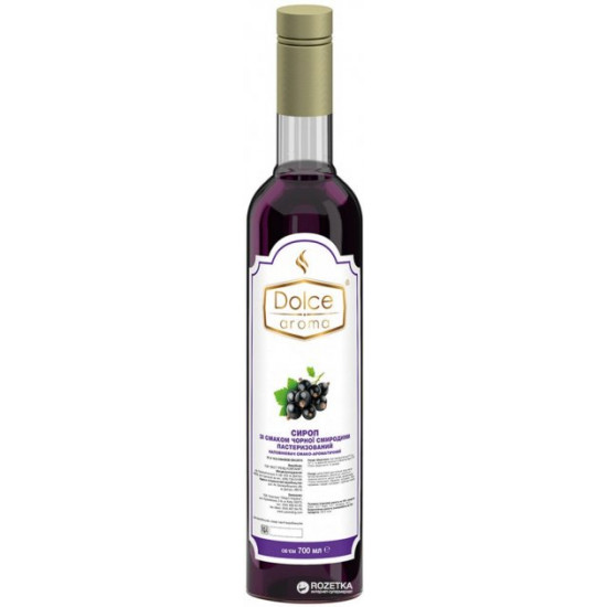 Dolce aroma Blackcurrant syrup 0.7 l (4820093481908)