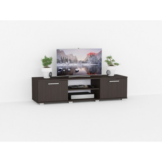 TV stand Forte Molly 1400x361x403 Wenge magic