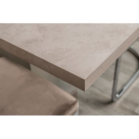 Dining table Gold Fog standard 1080x700x750 beige MDF matte fixed