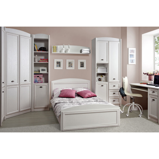 Corner wardrobe Gerbor Salerno SZFN_2D white (011)