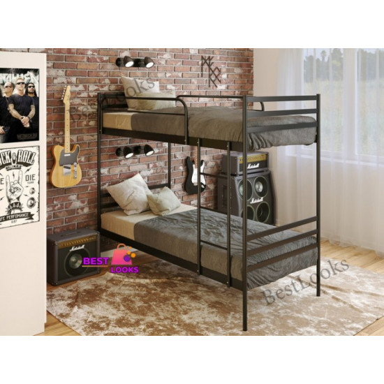 Metal bunk bed 90x200 Metacam Optima Duo Matt black