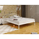 One-and-a-half metal bed 120x190 Metakam Jasmine Elegance-1 White