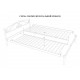 One-and-a-half metal bed 120x190 Metakam Jasmine Elegance-1 White