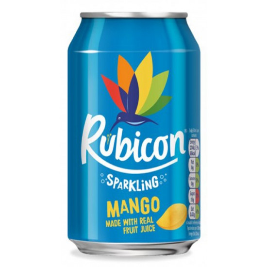 Packaging of soft carbonated drink Rubicon Mango 0.33 l x 24 pcs (5000382030898)