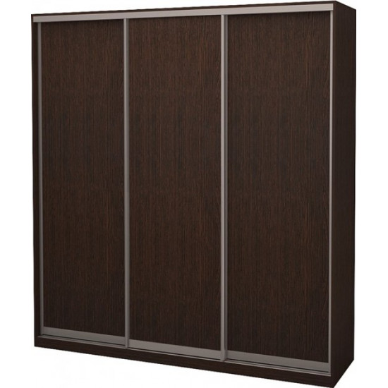 Three-door wardrobe Roko 239.2x242x60 cm chipboard Wenge Oak (20200024321)