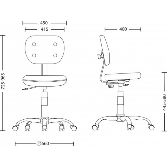 Armchair Nowy Styl FORA ordf GTS BLACK ECO-07/ECO-30