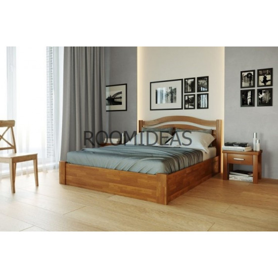 Bed Athena New with PM Shield Beech LION Natural beech 160x200 cm