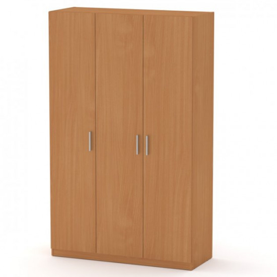 Three-door wardrobe Companit Wardrobe-15 Beech (120x46.4x195 cm)