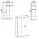 Three-door wardrobe Companit Wardrobe-15 Beech (120x46.4x195 cm)