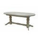 Dining folding oval table ST-9 200x100 cm vanilla Skif