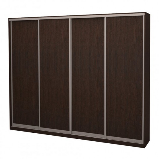 Four-door wardrobe ROKO 238.4x242x45 cm chipboard Oak Wenge (20200025099)