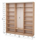 Three-door wardrobe ROKO 179.2x45x242 cm chipboard + Mirror Milky Oak (20200025166)