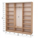 Three-door wardrobe ROKO 209.2x45x242 cm chipboard Milky Oak (20200025251)