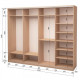 Four-door wardrobe ROKO 238.4x242x60 cm Mirror Milk Oak (20200024655)