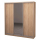 Three-door wardrobe ROKO 179.2x45x242 cm chipboard + Mirror Sonoma Oak (20200025369)