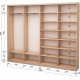 Four-door wardrobe Roko 238.4x242x45 cm chipboard + Mirror Milky oak (20200025257)