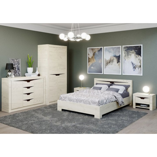 Bedroom Everest Liberty Set No. 2 (5 elements) craft oak white (EVR-2439)