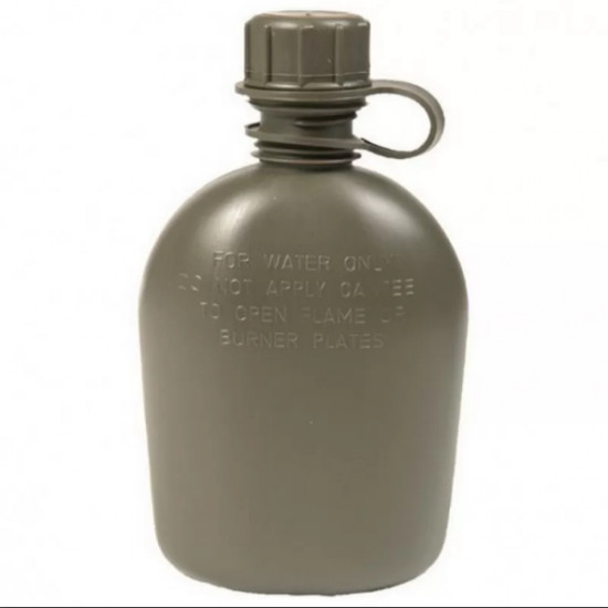 Olive plastic flask 1 l Mil Tec Germany