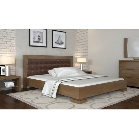 Double bed 180x200 Monaco Arbor Drev beech wood Walnut