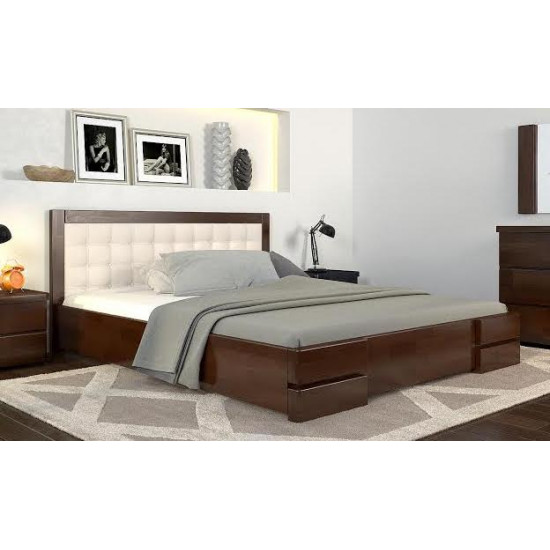 One-and-a-half bed 120x200 Regina Lux Arbor Drev wood beech Walnut Dark