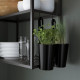 Cutout kitchen IKEA ENHET 228.5x63.5x222 cm anthracite/gray (093.379.98)