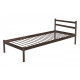 Metal single bed Metakam COMFORT-1 190x90 Brown