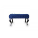 Bench ottoman Loter Boni-S 72x37 blue with black legs